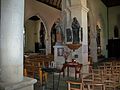 Église paroissiale de Bannalec : vue intérieure partielle.