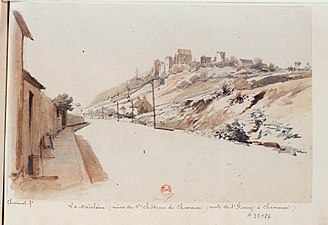 La Madeleine. Ruines du Vieux château de Chevreuse, Paris, BnF.