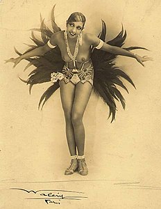 Joséphine Baker en La Revue des Revues, 1927 (fotografia de Waléry)