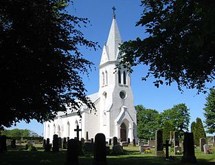 Kyrkan från sydväst