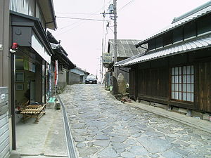 暗峠の石畳（奈良県側から）