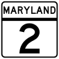 Maryland state route marker