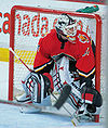 Flames goalie Miikka Kiprusoff