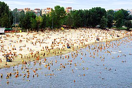 Štrand during summer