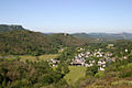 Le bourg d'Antignac au printemps.