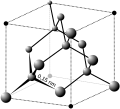 Elementarzelle des Diamantgitters