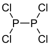 Strukturformel von Diphosphortetrachlorid