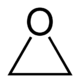 Structuurformule van etheenoxide