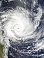 Image 35Satellite image of Cyclone Gafilo, a powerful Category 5 tropical cyclone which struck Madagascar in March 2004, causing devastating damage. This was taken just before landfall, when the system was at its peak intensity about 333 km (207 mi) east of Madagascar, with sustained windspeed of 260 km/h (160 mph). At least 250 people were listed dead, with more missing, and 300,000 people were left homeless due to Gafilo. (Credit: Terra satellite, NASA.) (from Portal:Earth sciences/Selected pictures)