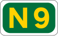 N9 road shield}}