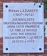 A commemorative plaque