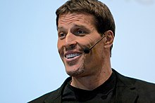 Tony Robbins at a conference.