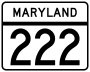 Maryland Route 222 marker