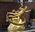 Paul Manship: Prométheusz-szobor Rockefeller Center, New York