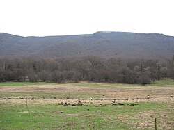 Isang pastulan sa Vivaro Romano malapit sa Roma, Italya