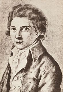 Peinture représentant August Wilhelm Schlegel.