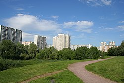 Apartment blocks in Brateyevo District