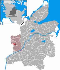 Poziția Bargstall pe harta districtului Rendsburg-Eckernförde