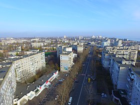 Avenida Myru em Chornomorsk.