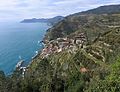 La côte des Cinque Terre.