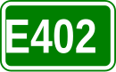 Zeichen der Europastraße 402