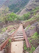 The ladder on the way to fort