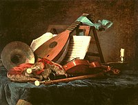 Anne Vallayer-Coster, Attributi della musica, 1770