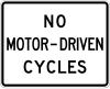 No motorcycles