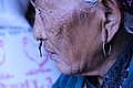 An elderly Nepali woman