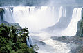 Lammoù-dour an Iguazu, entre Arc'hantina ha Brazil.