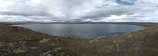 Soda Lakes maar volcano a Nevada, Amurka