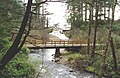 The footbridge over Short Sand Creek