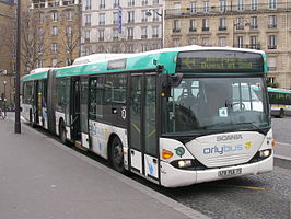 Scania OmniCity van de Orlybus, bij Denfert-Rochereau