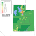 Image 17Utah population density map (from Utah)