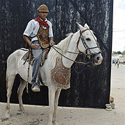 Portrait d'un vaqueiro. Buique, Pernambuco, Brasil.