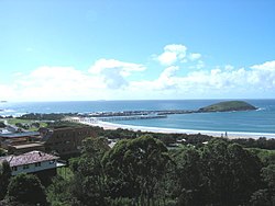 Udsigt over Coffs Harbour