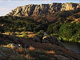 Elk Mountain, in the eastern Wichita Mountains, southwestern Oklahoma