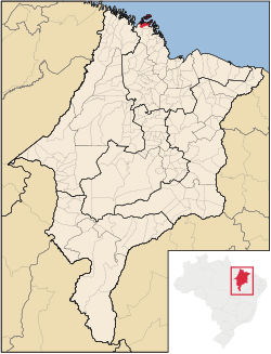 Localização de Apicum-Açu no Maranhão