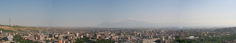 Panoráma arménskeho hlavného mesta Jerevan