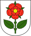 Rüschlikon ZH: Rosenstengel und Wappenblüte