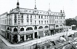 Das Wilhelmtheater um 1912/1913 zur Zeit des Baus des Jugendstilkaufhauses