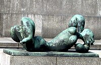 (op de achtergrond) L'Automne (1948) in Berlijn