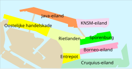 Oostelijk Havengebied, KNSM-eiland rechts boven