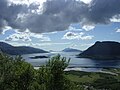 Blick auf den Außenfjord bei Nesna