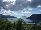 The mouth of Ranfjorden in Nesna Municipality