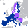 Image 30Cyprus is part of a monetary union, the eurozone (dark blue) and of the EU single market. (from Cyprus)