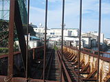 かつて東神奈川から分岐していた線路跡（2007年3月）