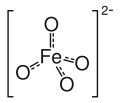 Aromatic skeletal formula of ferrate