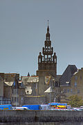 Le clocher de l'église Notre-Dame de Croaz Batz.