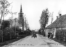 De Renstraat, nu Burgemeester van den Heuvelstraat, begin 20e eeuw.